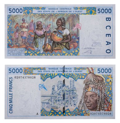 купить Кот д'Ивуар 5000 франков 2002