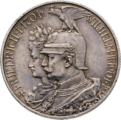 купить Германия (Империя) 2 марки (mark) 1901 "200 лет Пруссии"