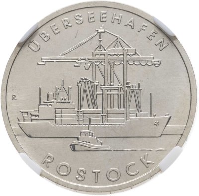 купить Германия ГДР 5 марок 1988 А в слабе DNC MS65