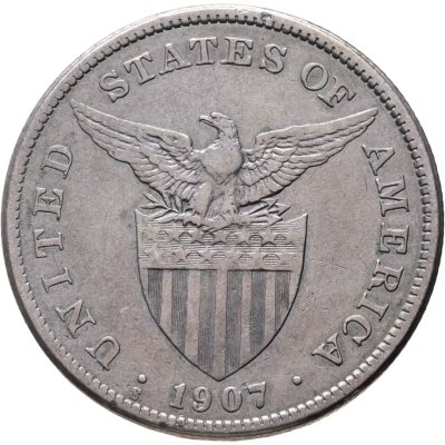 купить Филиппины (автономия в составе США) 1 песо (peso) 1907 S