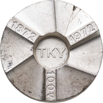 купить Медаль TKY 1872-1972. 100v (100 вольт)