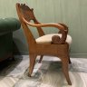 Купить Кресло в стиле Ампир, дерево, резьба, ткань, Российская империя, 1850-1880 гг.