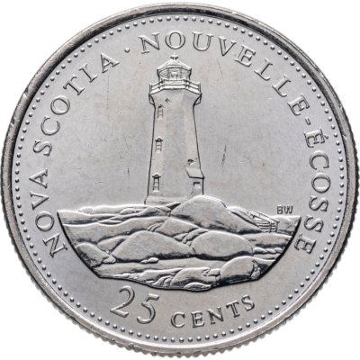купить Канада 25 центов (cents) 1992 125 лет Конфедерации Канада - Новая Шотландия