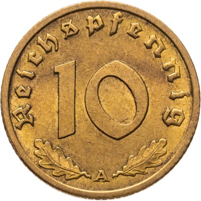 купить Германия (Третий рейх) 10 рейхспфеннигов (reichspfennig) 1937