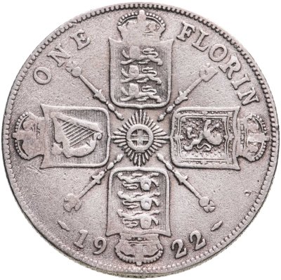 купить Великобритания 1 флорин (florin) 1922