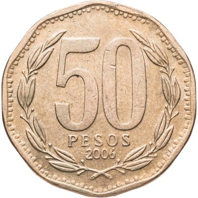 купить Чили 50 песо (pesos) 2006