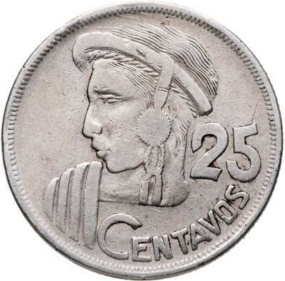 купить Гватемала 25 сентаво (centavos) 1959
