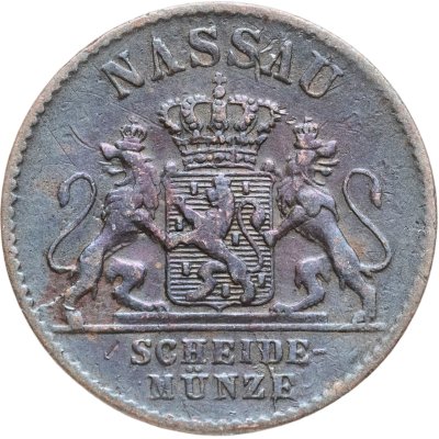 купить Германия (Нассау) 1 пфенниг (pfennig) 1860