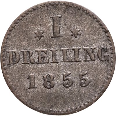 купить Гамбург 1 дрейлинг 1855