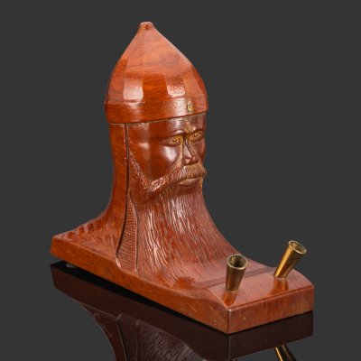 купить Подставка под ручки с фигурой "Богатыря" (Витязя), бакелит, латунь, СССР, 1940-1960 гг.