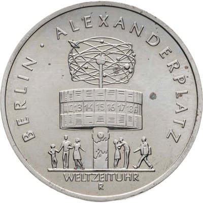 купить Германия (ГДР) 5 марок 1987 "750 лет Берлину – Александрплац"
