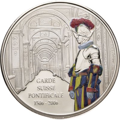купить Демократическая Республика Конго 5 франков 2006 "500 лет Папской Швейцарской гвардии" в капсуле