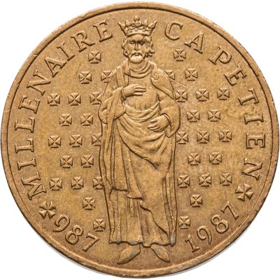 купить Франция 10 франков (francs) 1987 "Тысячелетие династии Капетингов"