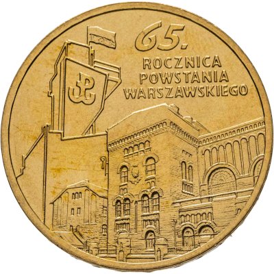 купить Польша 2 злотых 2009 "65 лет Варшавскому восстанию"