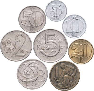 купить Чехословакия, набор из 8 монет 1962-1987
