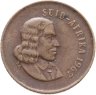 Купить ЮАР 1 цент (cent) 1967  Надпись на языке африкаанс - "SUID-AFRIKA"
