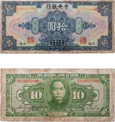купить Китай 10 долларов 1928