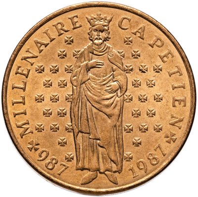 купить Франция 10 франков (francs) 1987 "Тысячелетие династии Капетингов"