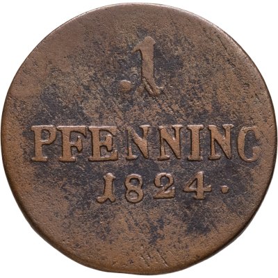 купить Бавария 1 пфенниг 1824