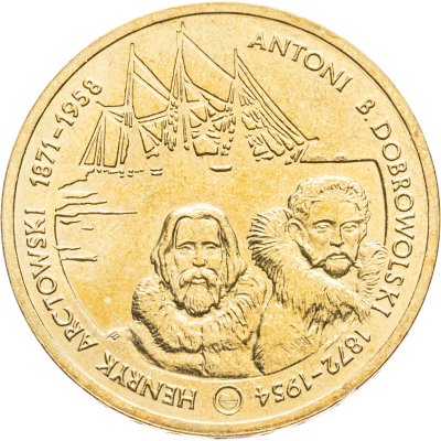 купить Польша 2 злотых 2007 "Польские путешественники - Генрик Арцтовский и Антони Болеслав Добровольский"