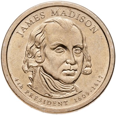 купить США 1 доллар (dollar) 2007 D "Джеймс Мэдисон (4-й президент США)",