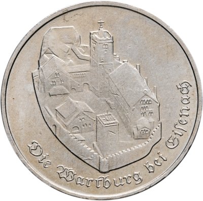 купить Германия (ГДР) 5 марок 1982 "Замок Вартбург"