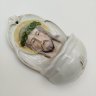 Купить Кропильница для святой воды "Спаситель в терновом венце", фарфор, роспись, золочение, Западная Европа, 1960-1990 гг.
