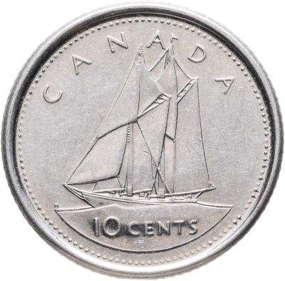 купить Канада 10 центов (cents) 2002 P "50 лет правления Королевы Елизаветы II"