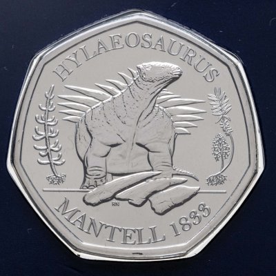 купить Великобритания 50 пенсов (pence) 2020 Гилеозавр
