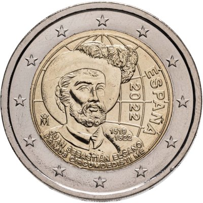 купить Испания 2 евро 2022 "Хуан Себастьян Элькано"