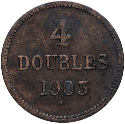 купить Гернси 4 дубля (doubles) 1903