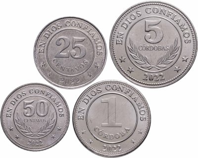 купить Никарагуа набор из 4 монет 2022