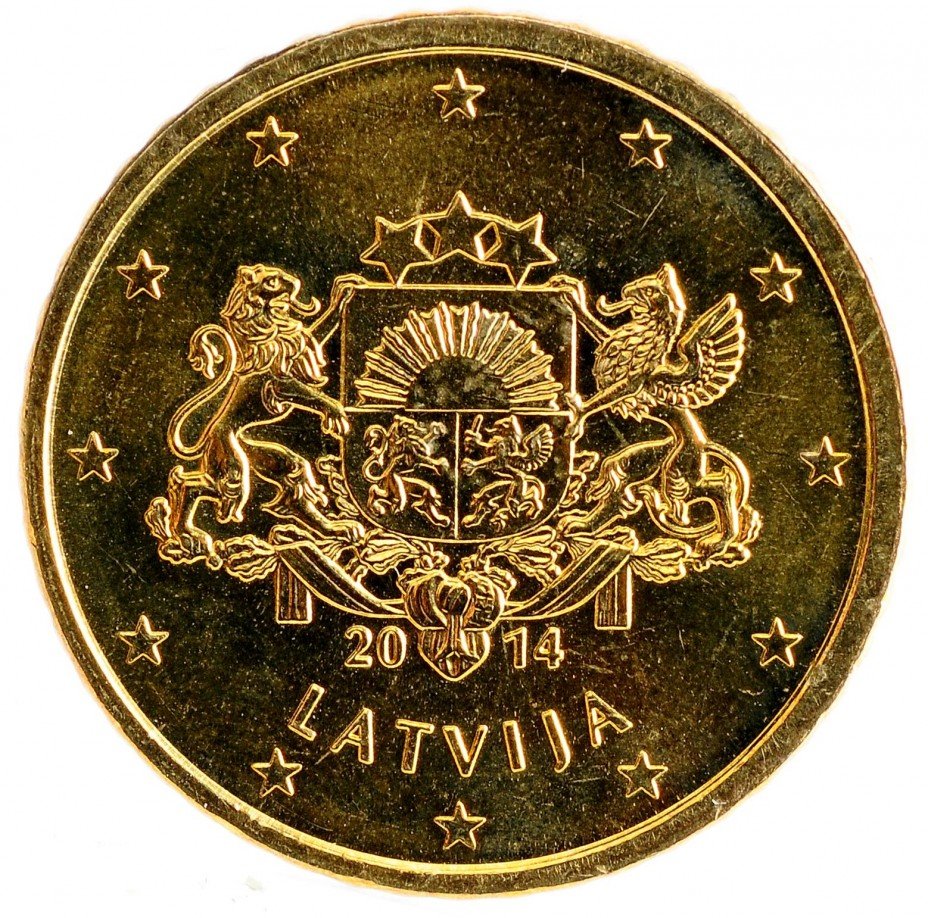 купить Латвия 50 евро центов 2014