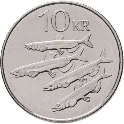 купить Исландия 10 крон 2008 "Мойва"