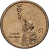 Купить США 1 доллар (dollar) 2019 D "Американские инновации - Лампа накаливания Эдисона (Нью Джерси)"