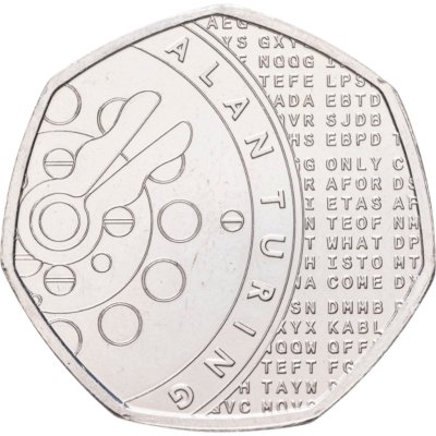 купить Великобритания 50 пенсов 2022 "Алан Тьюринг"