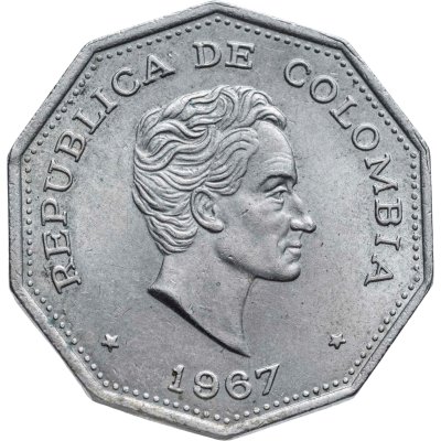 купить Колумбия 1 песо (peso) 1967