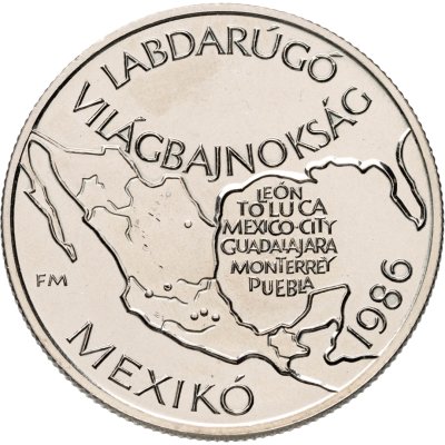 купить Венгрия 100 форинтов (forint) 1985 "Чемпионат мира по футболу 1986 - Карта Мексики"