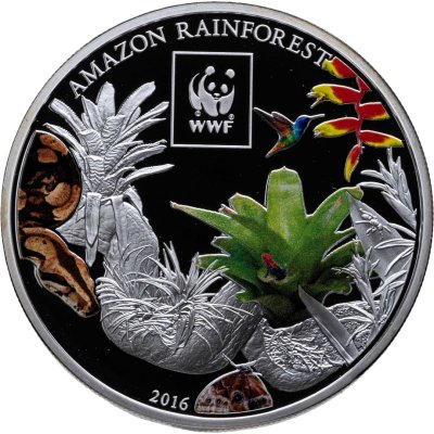 купить Танзания 100 шиллингов 2016 "Всемирный фонд дикой природы WWF - Дождевые леса Амазонии"