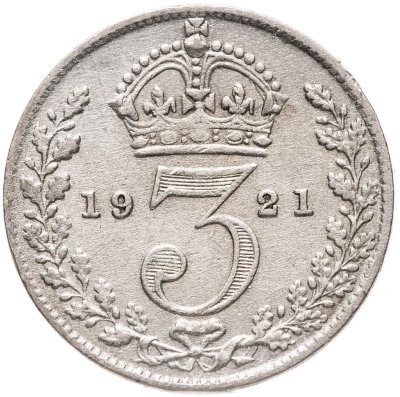 купить Великобритания 3 пенса (pence) 1921