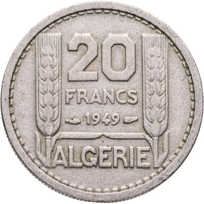 купить Французский Алжир 20 франков (francs) 1949