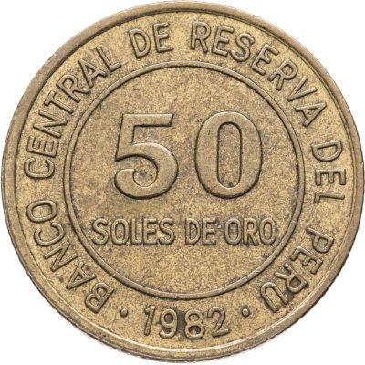 купить Перу 50 солей (soles) 1982