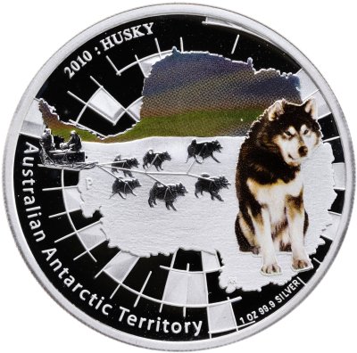 купить Австралия 1 доллар 2010 «Австралийская Антарктическая территория. Хаски»