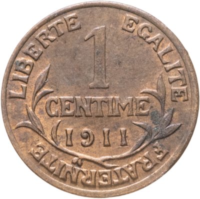 купить Франция 1 сантим (centime) 1911