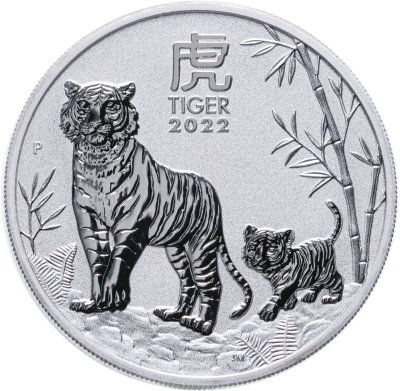 купить Австралия 1 доллар 2022 Год тигра, Тигр с тигренком