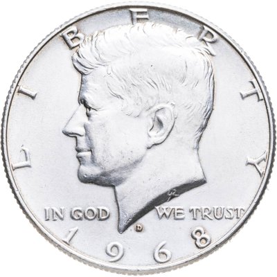 купить США 50 центов (1/2 доллара, half dollar) 1968 Kennedy Half Dollar (Кеннеди)