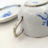 Купить Трио чайное, выполненное в фирменном дизайне "Chinese Bouquet" ("Apponyi Blue"), фарфор, роспись, золочение, Herend (Херенд), Венгрия, 1960-1990 гг.