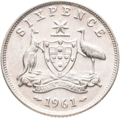 купить Австралия 6 пенсов (pence) 1961