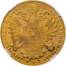 Купить Австрия 4 дуката (ducat) 1915 рестрайк в слабе NRG PL63