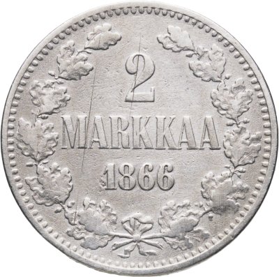 купить 2 марки 1866 S Российская Финляндия